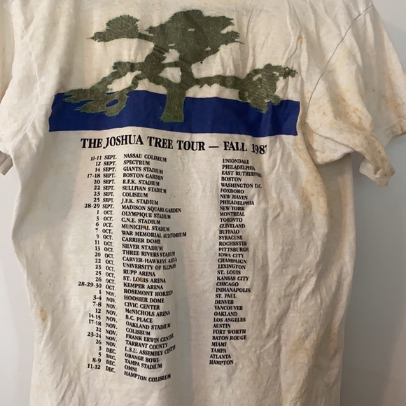 Vintage U2 Band Shirt from Joshua Tree Tour 1987 - Picture 4 of 10
